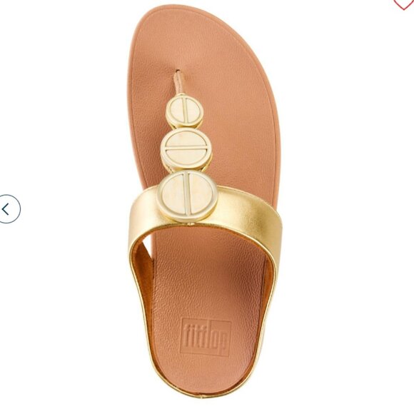 Halo Metallic Toe-Post Sandal - Picture 4 of 5